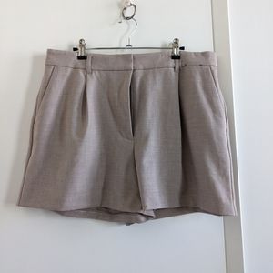 Express tailored pleated shorts
